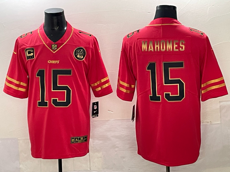 Men Kansas City Chiefs #15 Mahomes red 2025 Nike NFL jersey 0013->san francisco 49ers->NFL Jersey